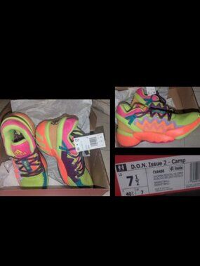 New in Box Adidas Mens D.O.N. Issue 2 FX4488 Shoes  - Size 7.5